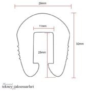 Tekne kenar, Küpeşte Fitili, Lastiği, Beyaz