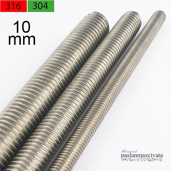 M10 Paslanmaz Gijon, Saplama DIN976