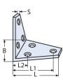 41 x 25 mm Köşebent