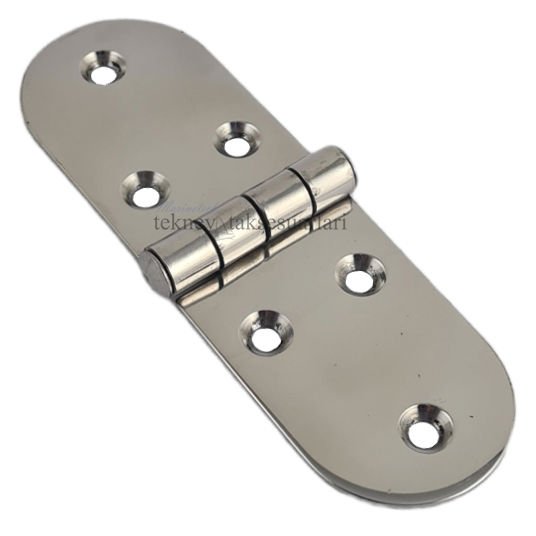 118x38 mm Paslanmaz Menteşe Oval | 304 Kalite