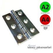 42x60 mm Paslanmaz Menteşe Köşeli | 304 ve 316 Kalite