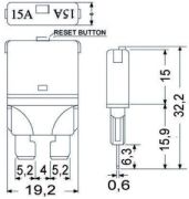 Resetlenebilir ATO/ATC tip sigorta 5 A
