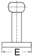 Paslanmaz Koç boynuzu.  Model Nordik. 265mm