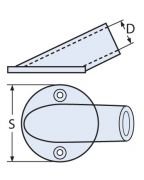 25mm 30 Vardavela, korkuluk Boru Ayağı