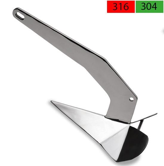 Paslanmaz Delta Tip Çapa Çeşitleri A4 AISI 316 KALİTE - 27 kg