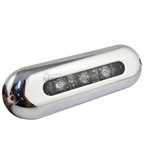 3 LED MAVİ Su Altı Lambası 12V-24V
