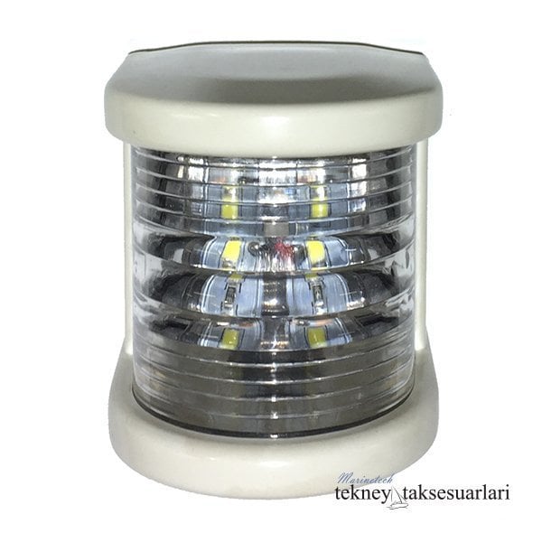 15m, Seyir Feneri Çeşitleri, Beyaz Kasa 12/24V LED 12 Volt - Silyon Feneri