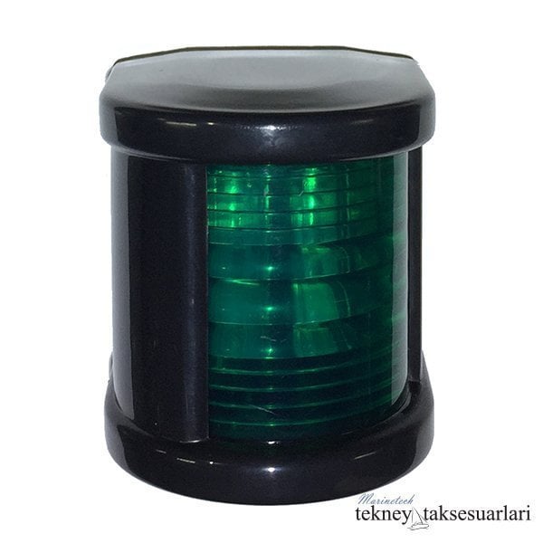 15m, Seyir Feneri Çeşitleri, Siyah Kasa 12/24V LED 12 Volt - Sancak Feneri