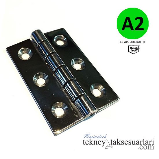 42 x 60, Paslanmaz Menteşe A2 AISI 304 KALİTE