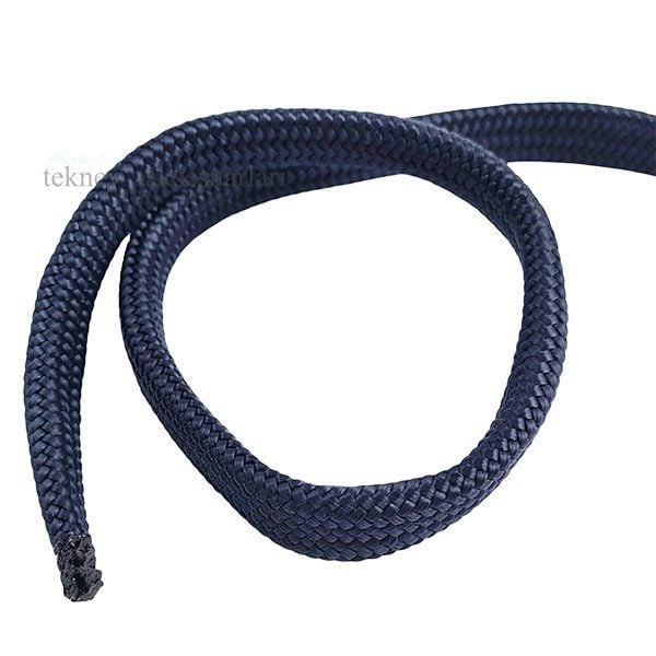 SİYAH Renk Yassı Tip Usturmaça Halatı 16mm