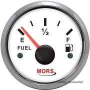 MORS Yakıt Seviye Göstergesi 12V/24V 55mm Beyaz