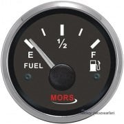 MORS Yakıt Seviye Göstergesi 12V/24V 55mm Siyah