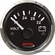 MORS Voltmetre Göstergesi,12V/24V 55mm