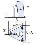 25mm 3 Vardavela Boru Ayağı - Yelkenli için