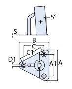 25mm 5 Vardavela Boru Ayağı - Yelkenli için