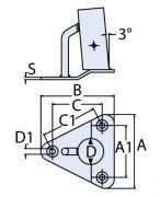 25mm 3 Vardavela Boru Ayağı - Yelkenli için