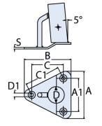 25mm 5 Vardavela Boru Ayağı - Yelkenli için