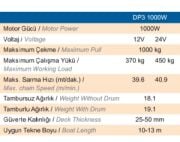 Quick Prince Tamburlu Irgat. DP3.  1000W. 12V.   10mm