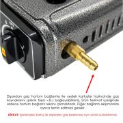 ROX Portatif Kamp Ocağı-Gri