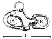 Snap shackle.    70mm