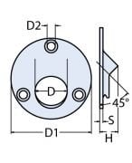 22mm 45 Vardavela Boru Ayağı - Kaynak