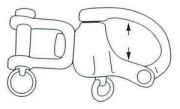 Snap shackle 70mm