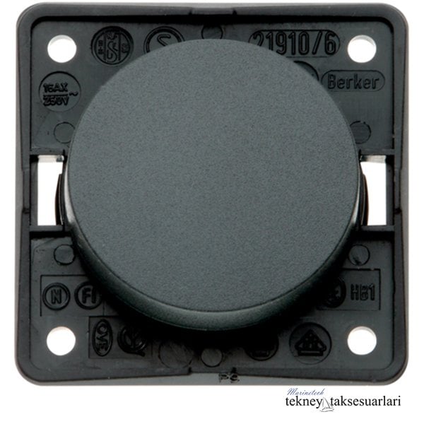 BERKER Integro Tekli Anahtar Çeşitleri Siyah