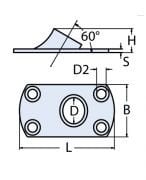 25mm 60 Vardavela Boru Ayağı - Kaynak