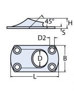 22mm 45 Vardavela Boru Ayağı - Kaynak