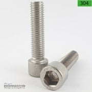 M8 Paslanmaz İmbus Civata Çeşitleri DIN912 A2 AISI 304 KALİTE - 8x20