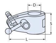 25mm Menteşeli Boru Geçiş (El İle Sıkmalı)