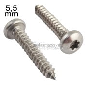5,5mm Paslanmaz Torx SB Saç Vidası Çeşitleri