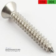 5,5mm Paslanmaz YHB Saç Vidası Çeşitleri DIN7982 A4 AISI 316 KALİTE - 5,5x25