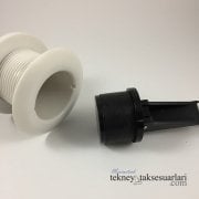 22mm, Genisliyebilir Kaucuk Tapa, Siyah