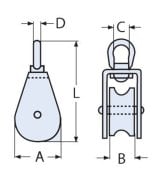 25mm Paslanmaz Fırdöndülü Makara