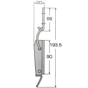 194 X 31 mm, Paslanmaz Mandallı Kilit