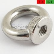 Paslanmaz Gözlü Mapa, Somun Çeşitleri DIN 582