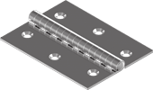 50 X 60 X 1,5 mm Paslanmaz Menteşe | 304 Kalite