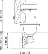 Quick Baş Manevra Pervanesi 30 KGF 12V TÜNEL 125MM