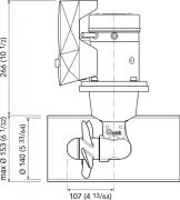 Quick Baş Manevra Pervanesi 30 KGF 12V TÜNEL 140MM