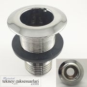 3/4'' Hortum için Borda çıkışı, Krom kaplamalı