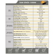 Tam sinüs İnvertör 12V 1500W