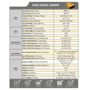 Tam sinüs İnvertör 12V 2000W