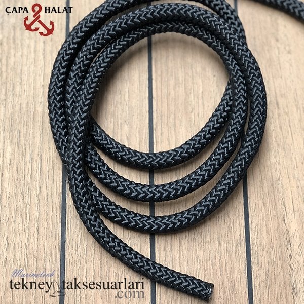 SİYAH Renkli Halat Çeşitleri, %100 Polyester