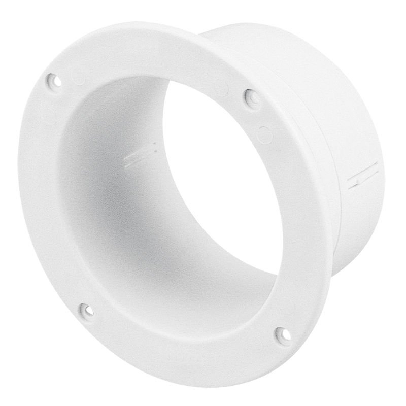 Ventilatör Konektörü, Düz, 102mm, Beyaz