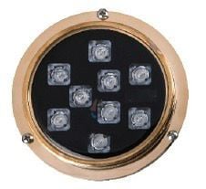9 LED BRONZ BEYAZ Su Altı Lambası 12V-24V