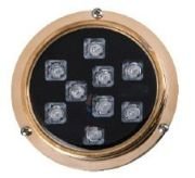 9 LED BRONZ BEYAZ Su Altı Lambası 12V-24V