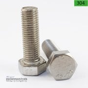 M16 Paslanmaz Civata Çeşitleri DIN933 / DIN931 A2 AISI 304 KALİTE - 16X150