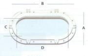İçten Montajlı Siyah Oval Lumboz