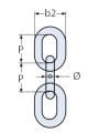 Ø 6 mm, Kalibre Zincir Galvaniz